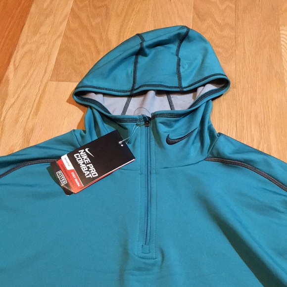 NWT Nike Pro Combat Hyperwarm 1/4 Zip Hoody - Picture 2 of 10